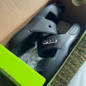Classic CROCS Sandals Sz 8, Black